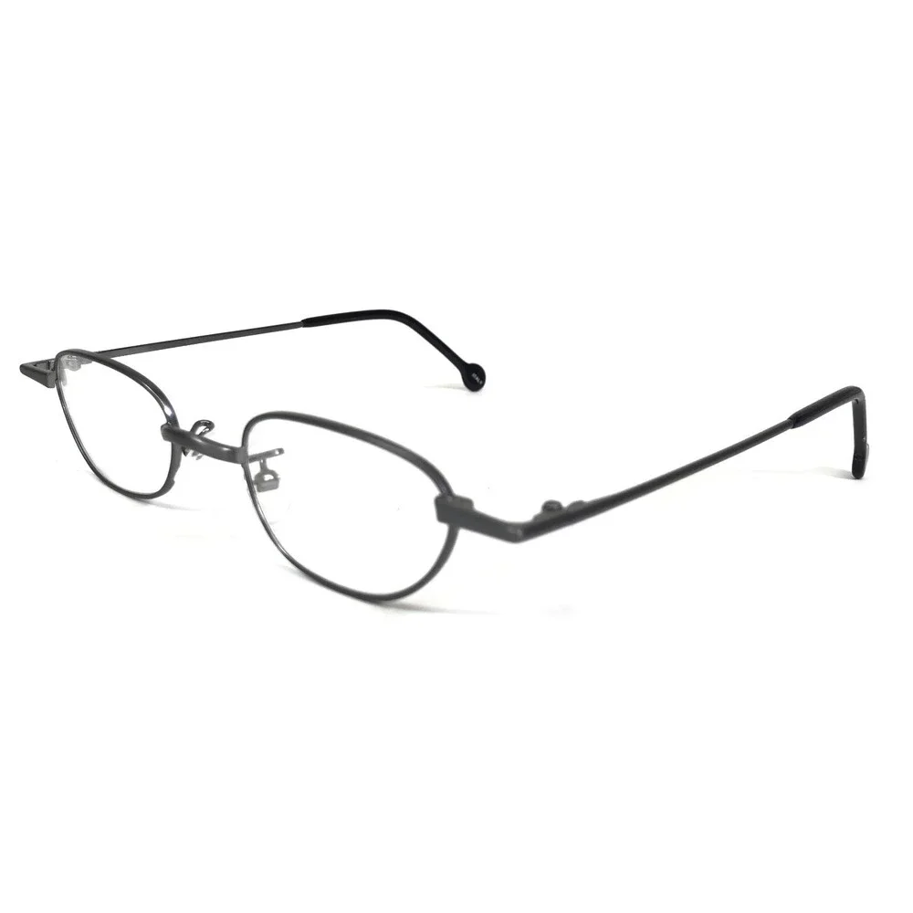 Vintage la Eyeworks Eyeglasses Frames ELOISE 462 Matte Grey Round 42-21-125